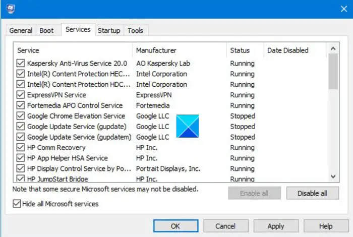 Troubleshoot in a Clean Boot State