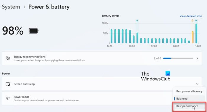 Disable Power Saver option