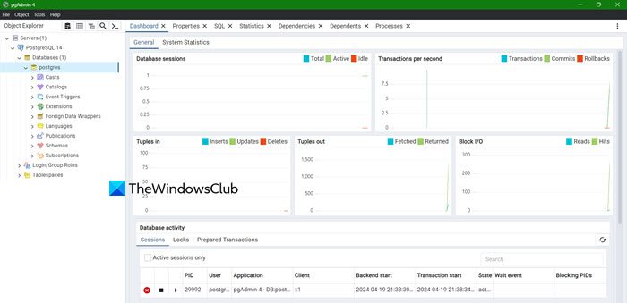 Install PostgreSQL on Windows 