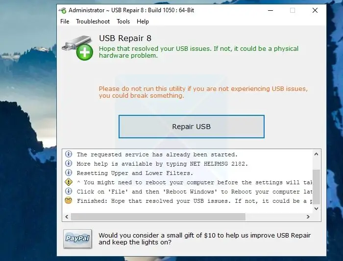 Resolute Windows USB Repair Tool