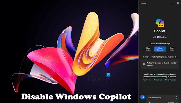 Disable Windows Copilot