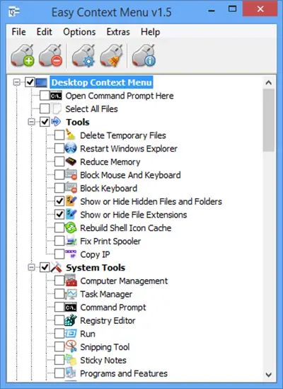 Easy Context Menu Editor