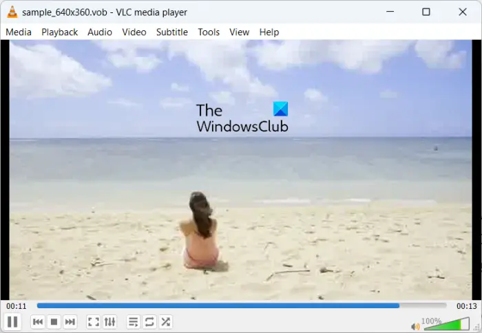 free VOB File Player