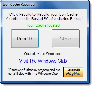 Icon Cache Rebuilder