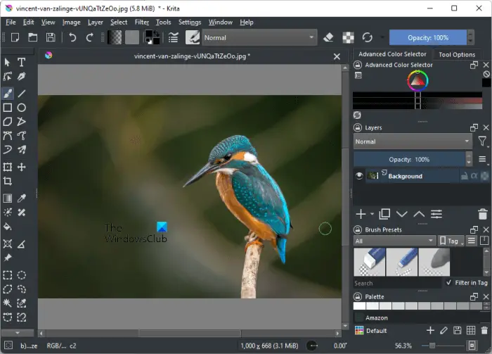 Krita free portable image editor