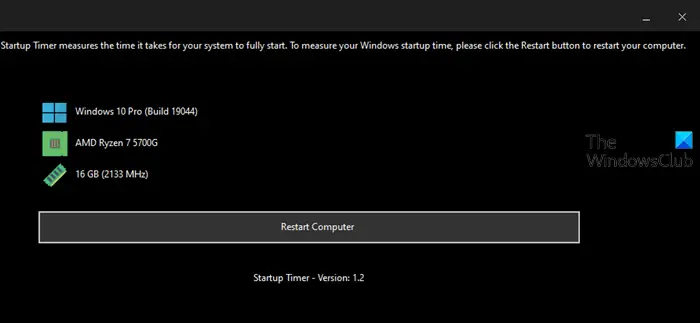 Measure Startup or Boot Time in Windows