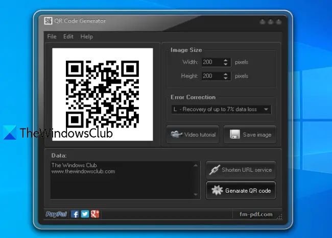 QR Code Generator software