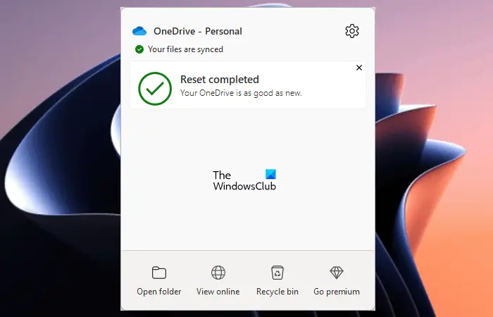 Reset OneDrive